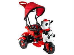 Babyhope 127 Panda İtmeli Bisiklet Kırmızı/Siyah 